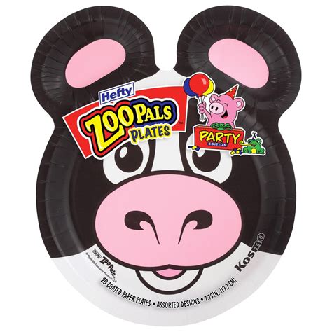 zoo birthday plates|hefty zoo pals plates.